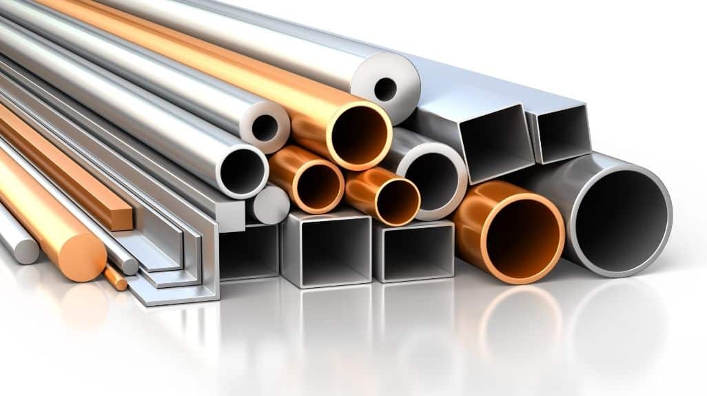 tubos metálicos- cobre, aluminio, plomo, latón y bronce - importación de materias primas